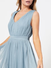 Anaya With Love Light Blue Bow Back Wide Strap Maxi Dress - Image 2 of 4