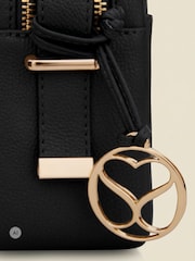 Sosandar Black Leather Cross-Body Bag - Image 5 of 5