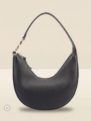 Sosandar Black Leather Shoulder Bag - Image 2 of 5