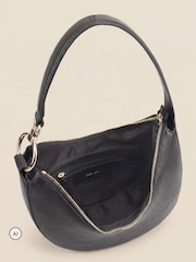 Sosandar Black Leather Shoulder Bag - Image 4 of 5