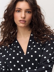 Monochrome Spot Blouse - Image 5 of 8