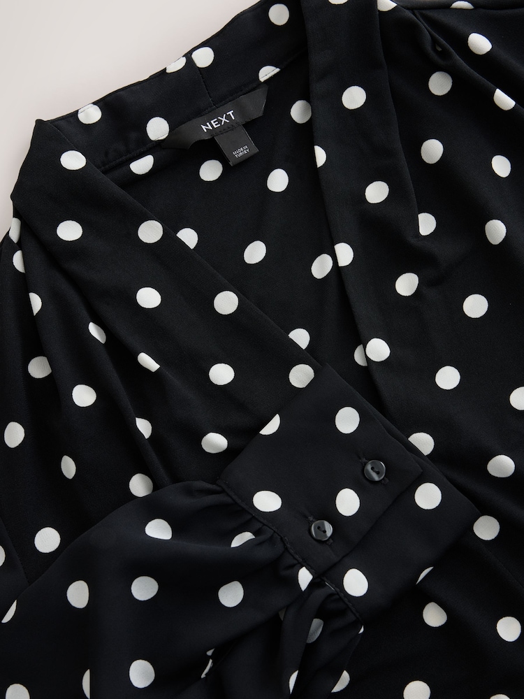 Monochrome Spot Blouse - Image 8 of 8 Monochrome Spot Blouse - Image 8 of 8