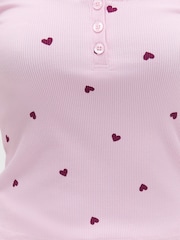 Boux Avenue Heart Ribbed Short Pyjamas Set - Bild 6 von 6
