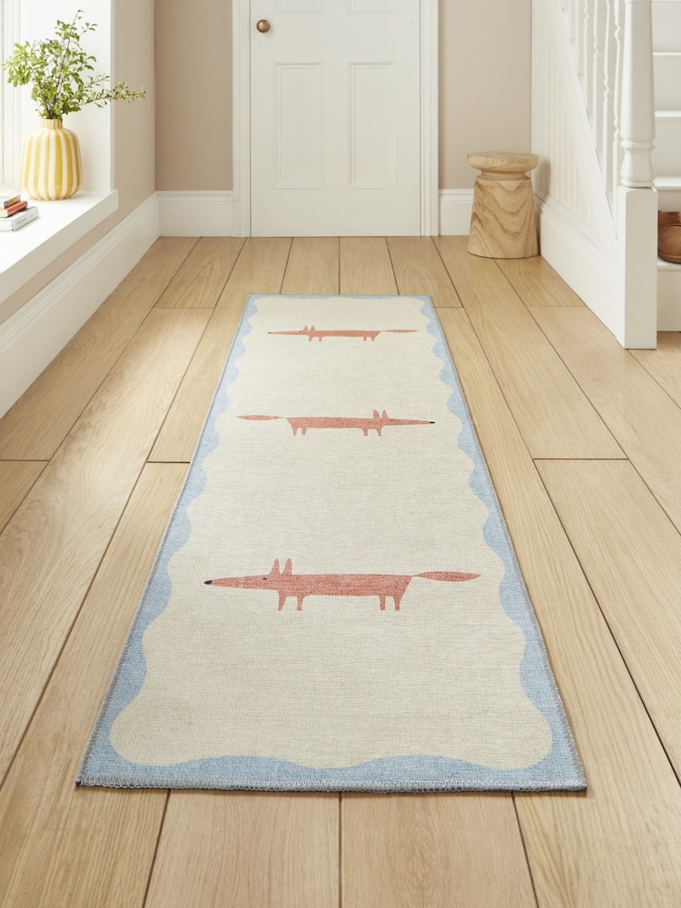 Scion Beige/Terra Cream Mr Fox Washable Runner - Image 1 of 4 Scion Beige/Terra Cream Mr Fox Washable Runner - Image 1 of 4