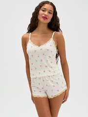 Conjunto de pijama corto de modal a rayas para cóctel de Boux Avenue - Imagen 2 de 6