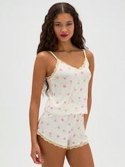 Conjunto de pijama corto de modal a rayas para cóctel de Boux Avenue - Imagen 3 de 6