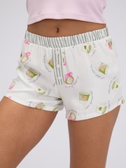 Boux Avenue Pink Matcha Woven Short Pyjamas Set - Image 5 of 7