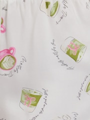 Boux Avenue Pink Matcha Woven Short Pyjamas Set - Image 7 of 7