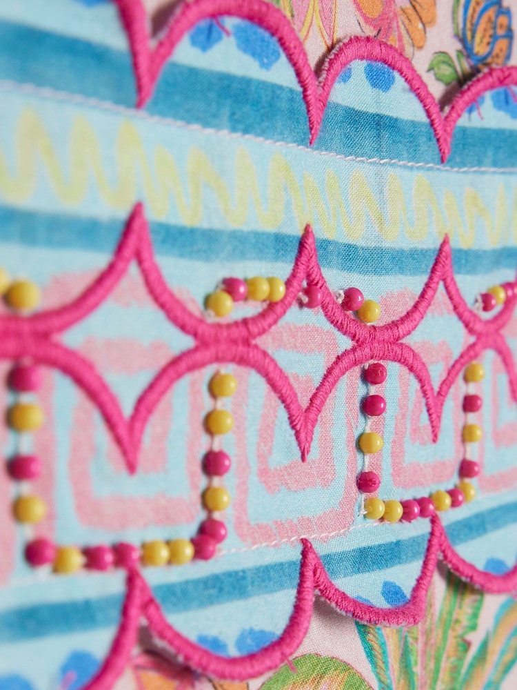 River Island Pink Beaded Parrot Dress - Image 4 of 4