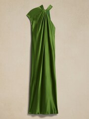 Banana Republic Green Kaia Silk Midi Dress - Image 2 of 2