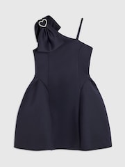 River Island Blue Asymmetric Scuba Dress - Image 1 of 4