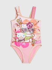 Asymmetric Swimsuit na may Hello Kitty sa River Island - Larawan 1 ng 4