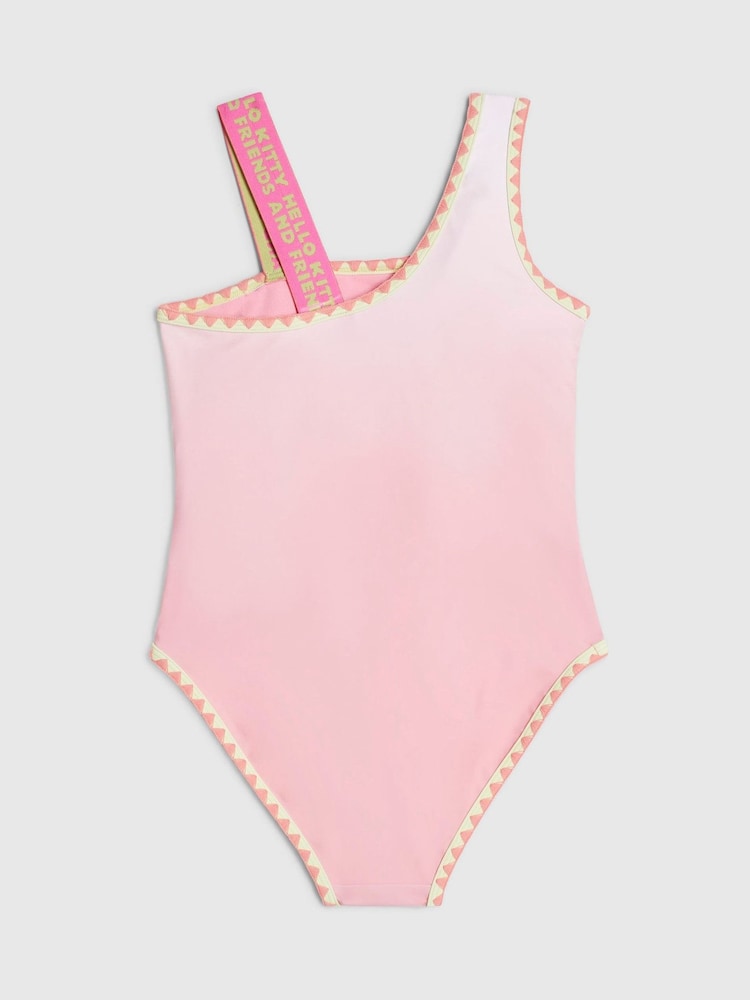 Asymmetric Swimsuit na may Hello Kitty sa River Island - Larawan 2 ng 4