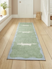 Scion Green/White Mr Fox Washable Runner - Image 1 of 4