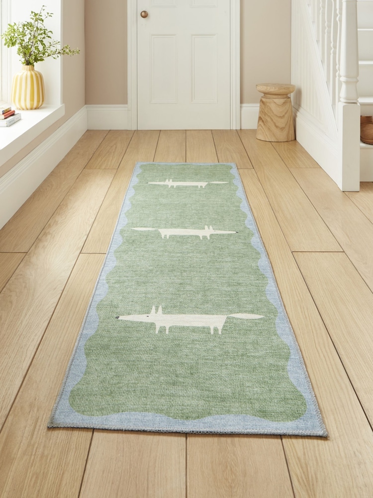 Scion Green/White Mr Fox Washable Runner - Image 1 of 4 Scion Green/White Mr Fox Washable Runner - Image 1 of 4