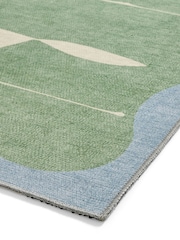 Scion Green/White Mr Fox Washable Runner - Image 3 of 4