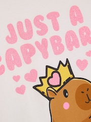 River Island White Capybara Queen Boyfriend T-Shirt - Image 3 of 4