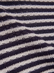 Mavi - River Island Zolaqlı Teksturalı Qalstuk Topu və Qısa Dəsti - 5şəkildən 5 şəkil