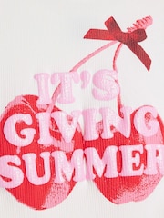 River Island White Its Giving Summer Tank Top - Image 3 of 4