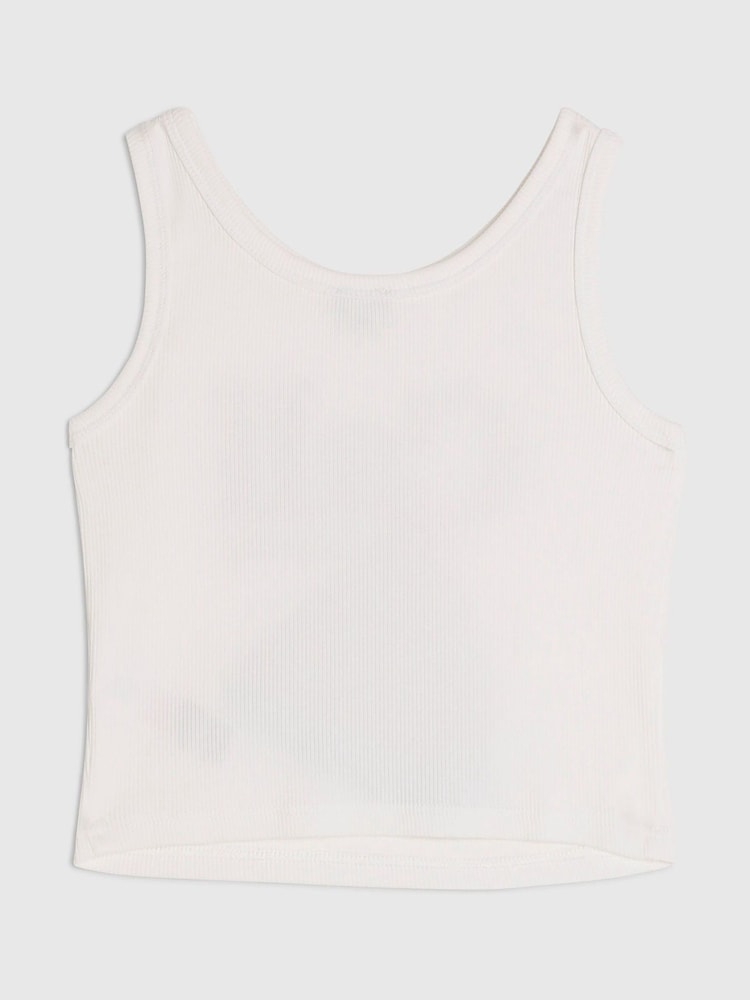River Island White Glitter Strawberry Tank Top - Image 2 of 4 River Island White Glitter Strawberry Tank Top - Image 2 of 4