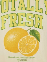 River Island Yellow Totally Fresh Lemon T-Shirt - Image 3 of 4