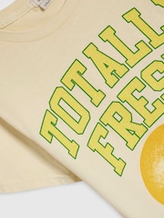 River Island Yellow Totally Fresh Lemon T-Shirt - Image 4 of 4