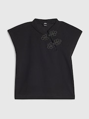 River Island Black Scuba Drummer Top - Image 1 of 3