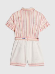 River Island White Embroidered Stitch Playsuit - Image 2 of 4