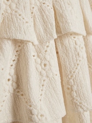 River Island Cream Crochet Shirt & Rara Skirt Set - Image 3 of 3