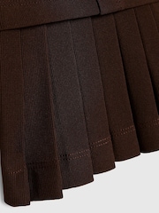 River Island Brown Pleated Hem Dress - Image 4 of 4