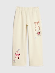 Кремовый - Широкие джоггеры River Island Icon - Изображение 1 4