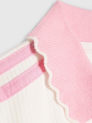 River Island Cream Polo Collar Jersey Dress - Image 3 of 4