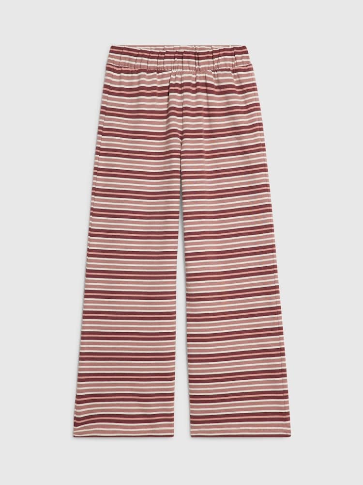 River Island Pink Stripe Wide Leg Trousers - Image 1 of 4
