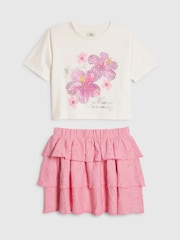 River Island гүлді футболкасы және Rara юбкасы жиынтығы - 4суретінің 1 суреті