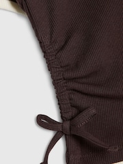River Island Brown Ruched Top & Shorts Set - Image 4 of 5