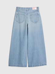 River Island Blue Wide Fit Jeans With Key Charm - Image 2 of 4
