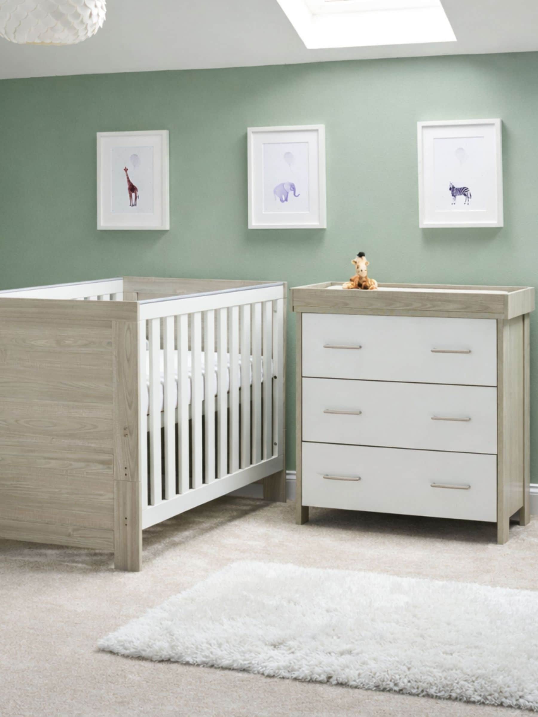 Obaby Nika 2 Piece Room Set, White/Grey - Image 5