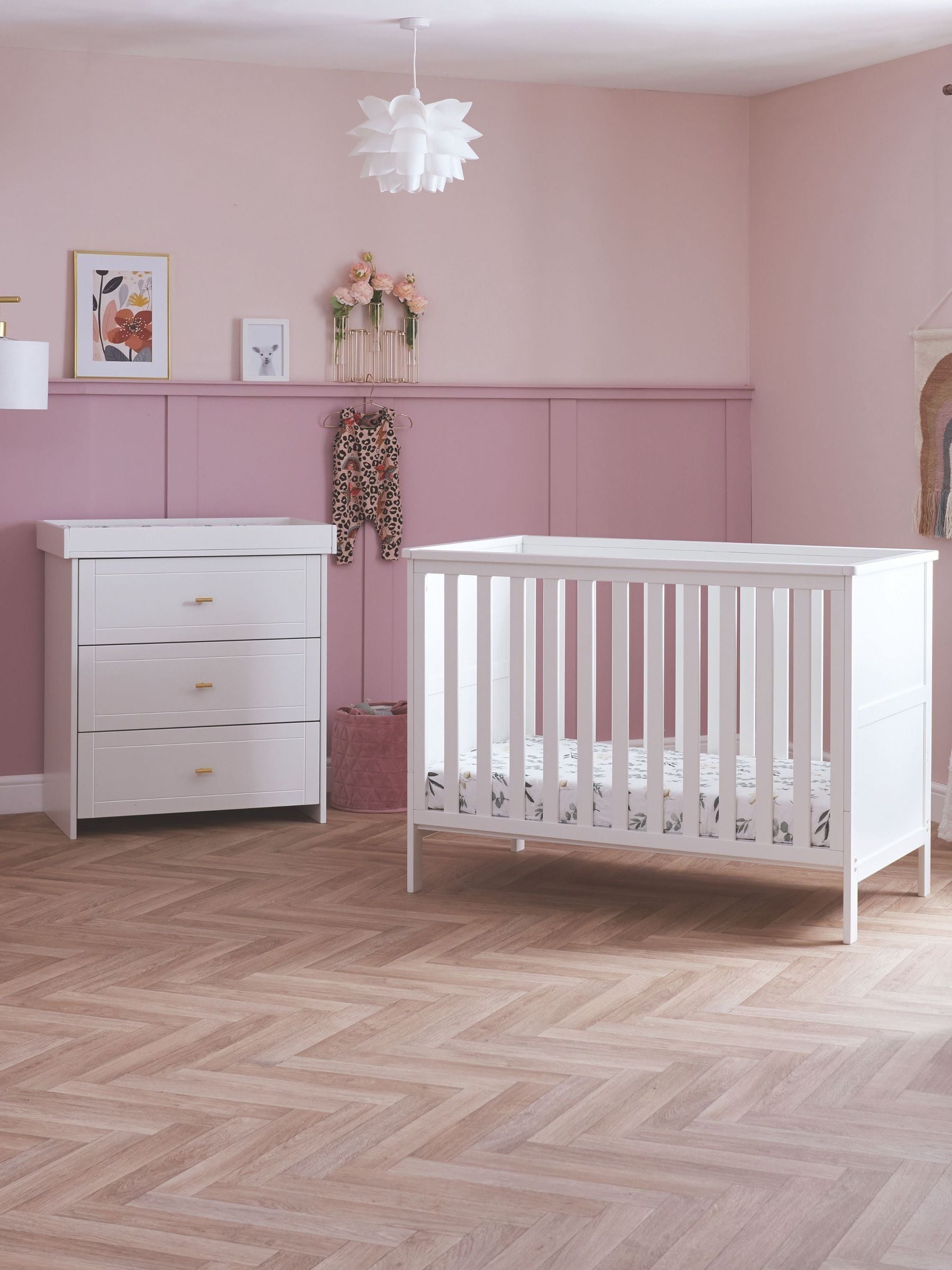 Obaby White Evie Mini 2 Piece Room Set - Image 5