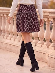 Roman Brown Polka Dot Frill Skirt - Image 3 of 4