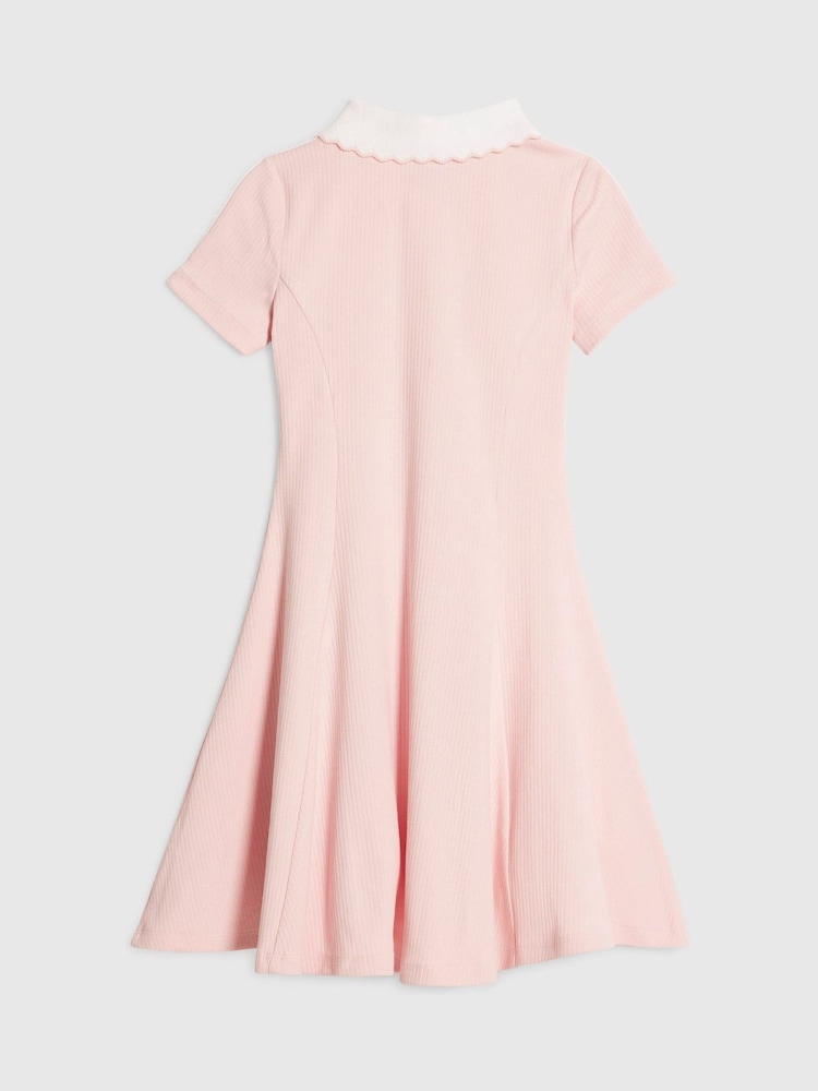 River Island Pink Polo Collar Jersey Dress - Image 2 of 4