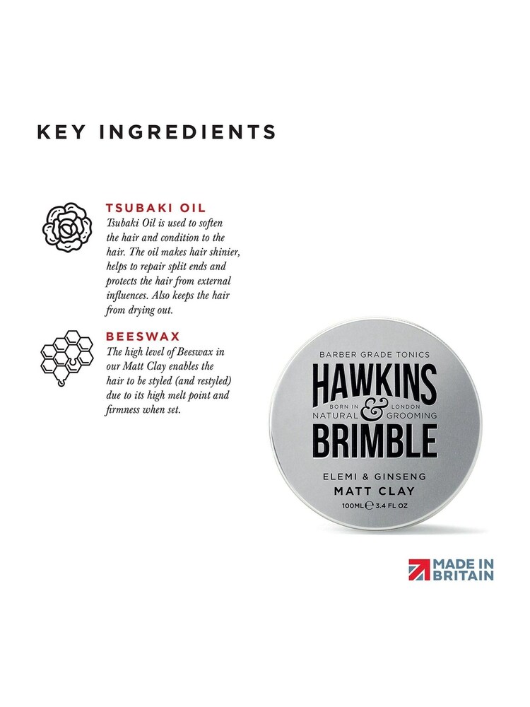 Hawkins & Brimble Matt Clay 100ml - Image 5 of 5