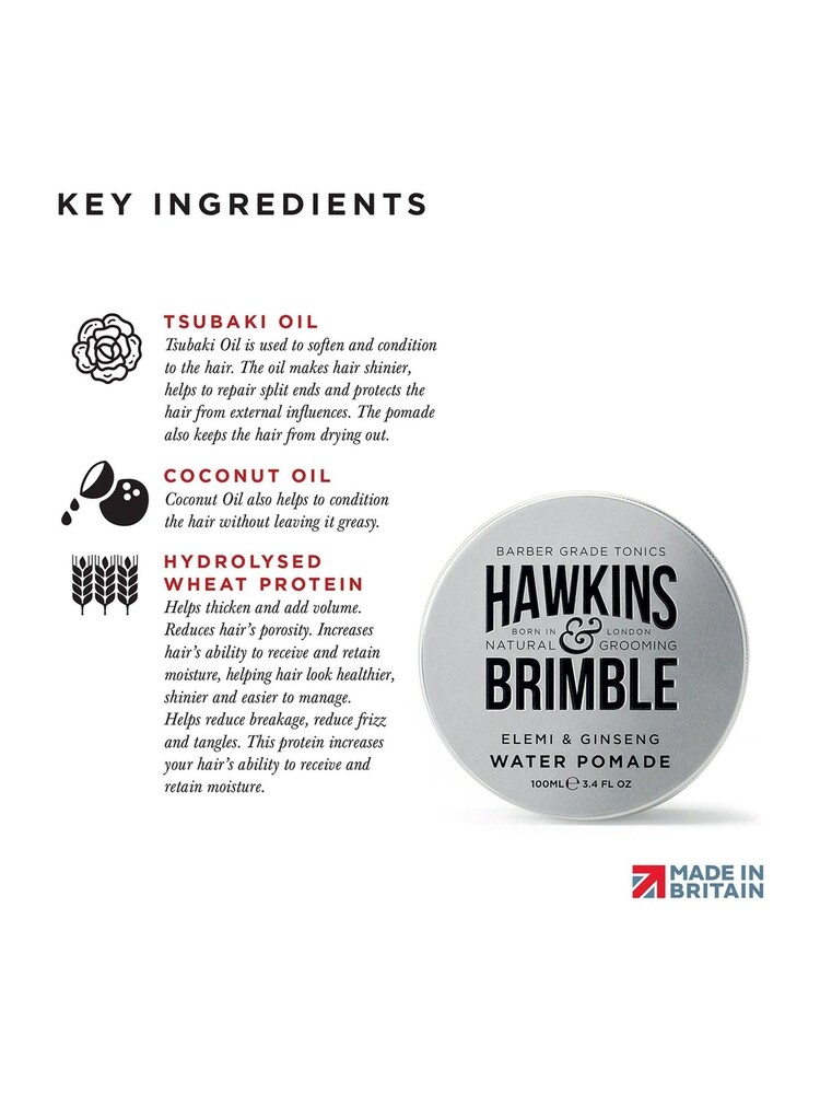 Hawkins & Brimble Water Pomade 100ml - Image 6 of 6