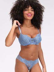 Boux Avenue Blue Antoinette Embroidered Briefs - Image 2 of 6