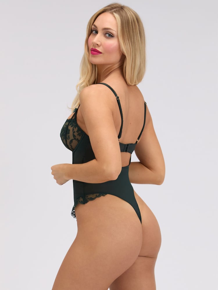 Boux Avenue Green Zoe Sheer Lace Wired Body - Image 5 of 5 Boux Avenue Green Zoe Sheer Lace Wired Body - Image 5 of 5