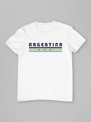 All + Every White Argentina Retro Sports Stars World Cup Football T-Shirt - Image 2 of 3