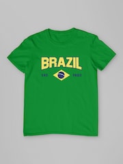 All + Every Green Brazil Sao Paulo Retro World Cup Football T-Shirt - Image 2 of 3