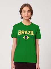 All + Every Green Brazil Sao Paulo Retro World Cup Football T-Shirt - Image 1 of 3