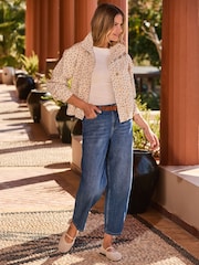 Sosandar Blue Barrel Leg Jeans - Image 2 of 5