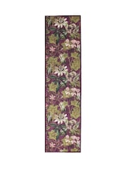 Clarke and Clarke Mulberry Purple Passiflora Washable Runner - Image 2 of 4
