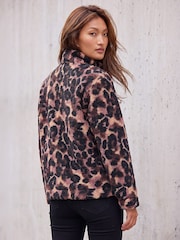 Roman Pink Printed Zip Neck Fleece - Image 3 of 4